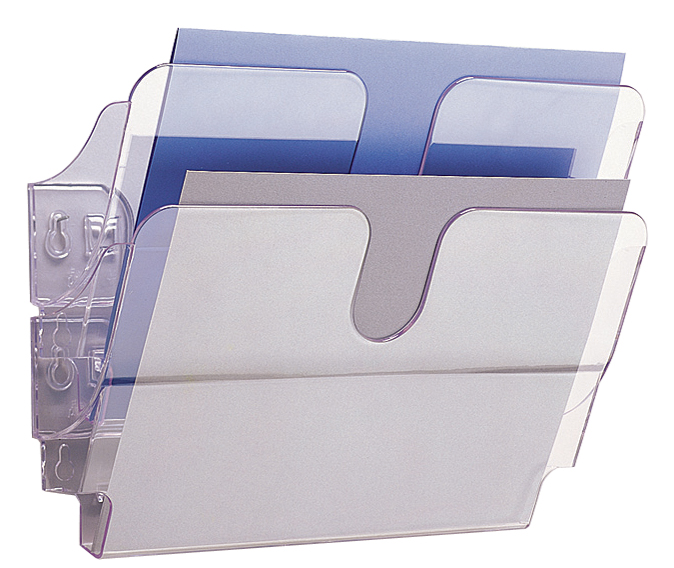 DURABLE Set de porte-brochures mural 'FLEXIPLUS 2', A4