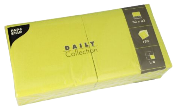 Serviettes, vert citron