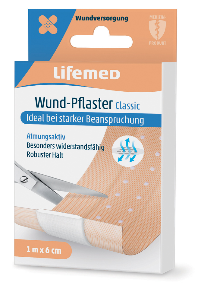 Lifemed Pansement 'Classic', couleur chair, 1000 mm x 60 mm
