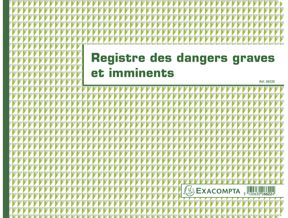 EXACOMPTA Piqûre 'Registre des dangers graves et imminents'