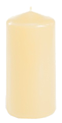 PAPSTAR Bougie cylindrique, diamètre: 50 mm, crème