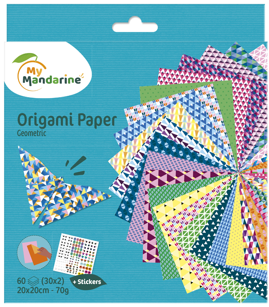 My Mandarine Feuilles à plier Origami Paper 'Geometric'