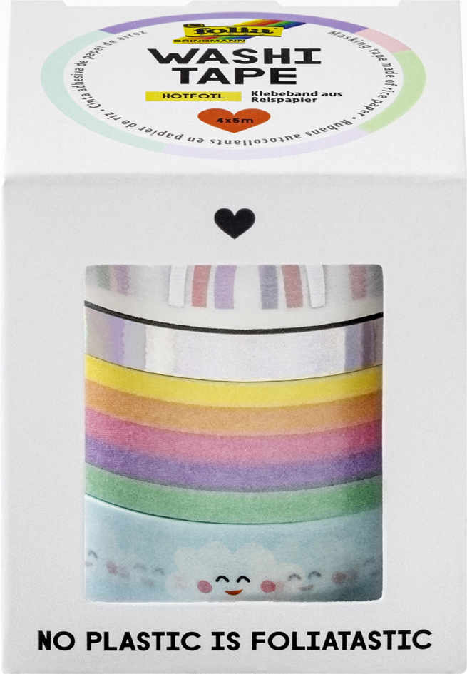 folia Ruban adhésif décoratif Washi-Tape RAINBOW CLOUDS