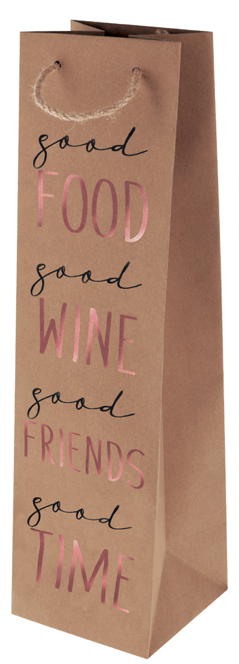SUSY CARD Sac cadeau pour bouteille 'Good Wine'