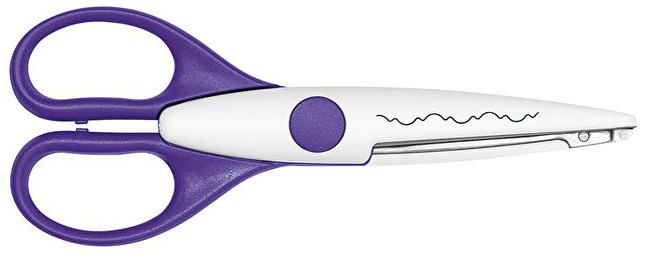 WEDO Ciseaux cranteurs, découpe baroque, violet
