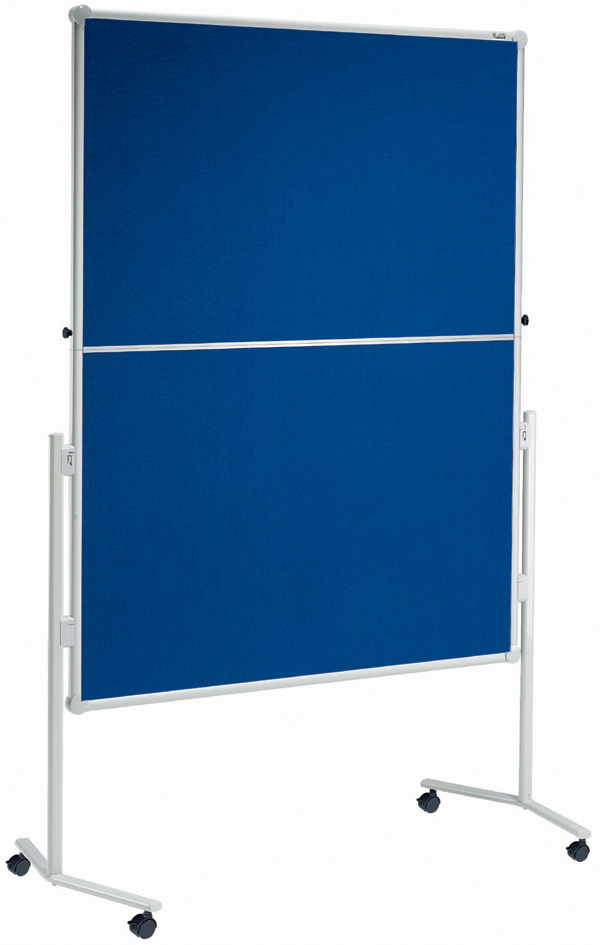 MAUL Tableau de présentation, (L)1200x(H)1500 mm textile 1.200 x 1.500 mm bleu