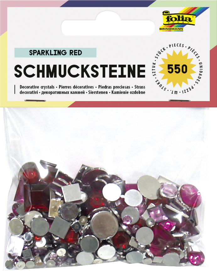 folia Pierres décoratives 'Sparkling Red', acrylique