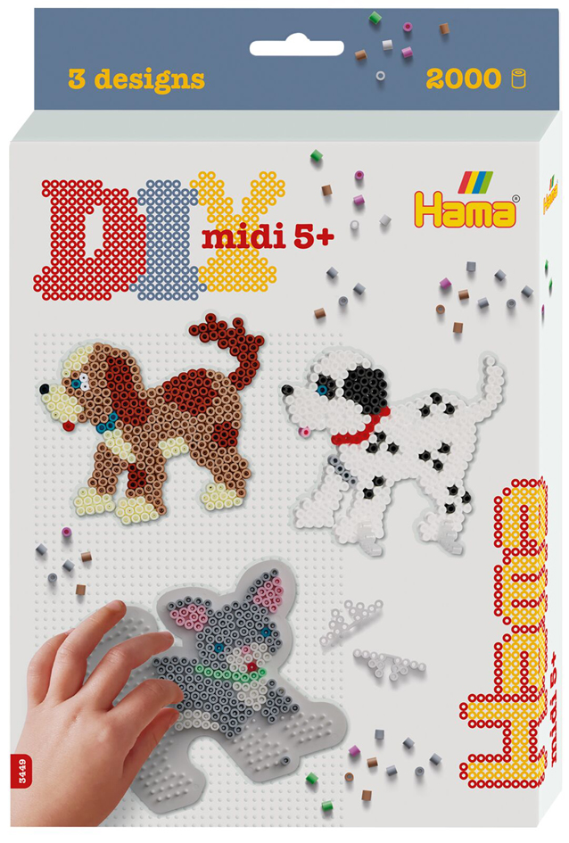 Hama Perles à repasser midi 'Chien & chat', boîte cadeau