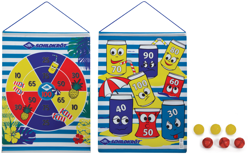 Jeu de cible Roll-Up, face avant / face arrière