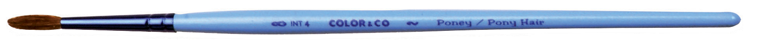 LEFRANC BOURGEOIS Pinceau poney rond, N.8, corps en bois