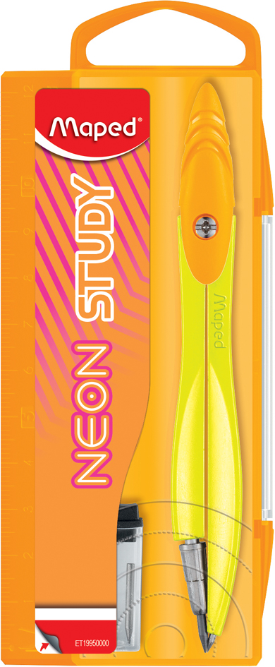 Maped Coffret de compas STUDY NEON, assorti