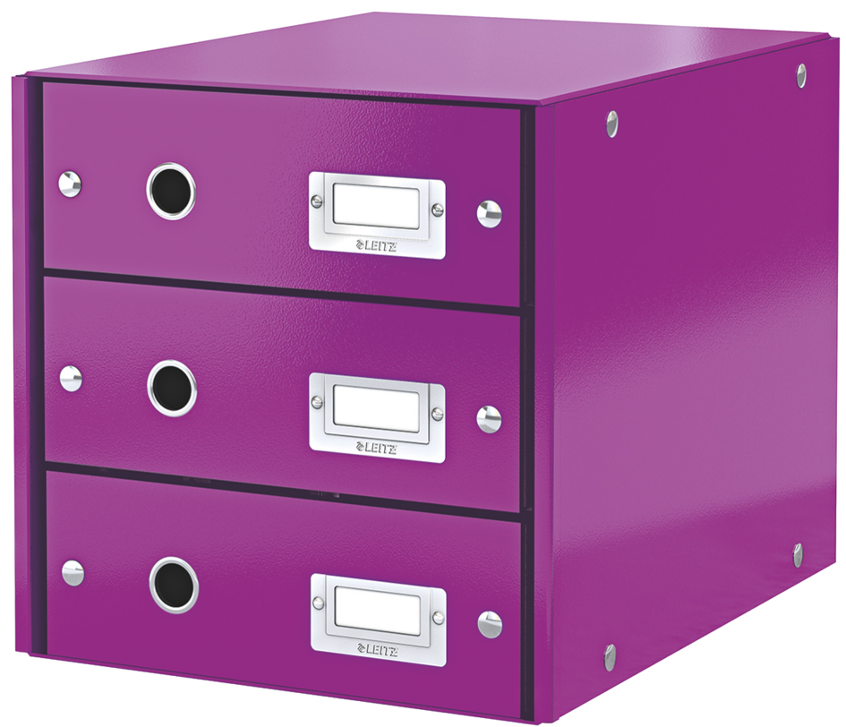LEITZ Bloc de classement Click & Store WOW, violet