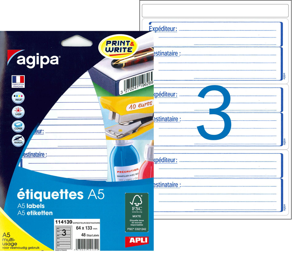 Etiquettes à affranchir