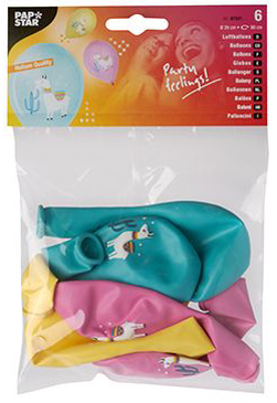Ballon de baudruche "Lama", emballage