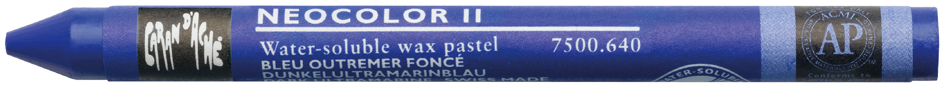 CARAN D'ACHE Pastel à la cire aquarellable NEOCOLOR II, noir