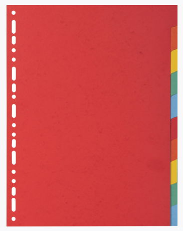 EXACOMPTA Intercalaires en carton, A4, 10 touches