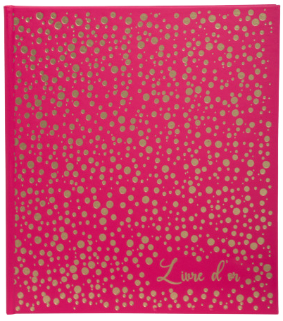EXACOMPTA Livre d'or Plum, 210 x 190 mm, framboise / doré