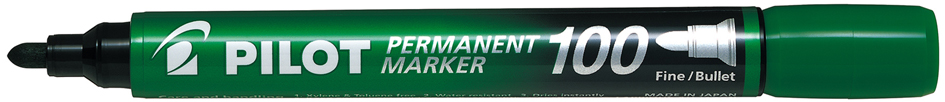 PILOT Marqueur permanent 100, pointe ogive, vert