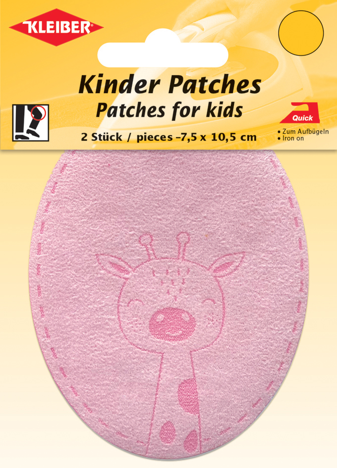 KLEIBER Application 'Girafe', rose, blister de 2