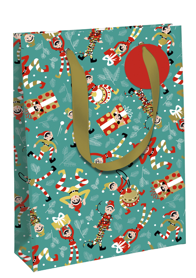 Clairefontaine Sac cadeau de Noël 'Lutins', large