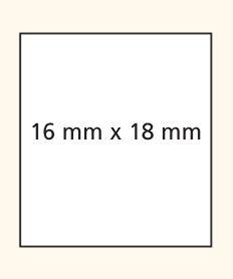 APLI Etiquette pour étiqueteuse, 16 x 18 mm, blanc