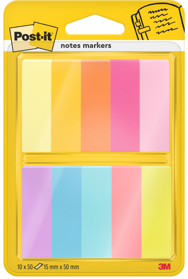 Post-it Marque-page Page Marker, papier, étroit, pack de 10