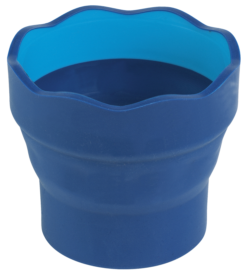 FABER-CASTELL Gobelet CLIC & GO, bleu
