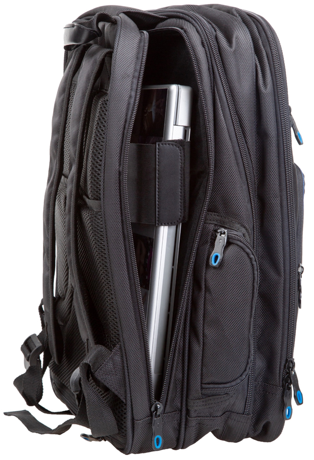 Sac à dos pour laptop "ECHO", ouvert