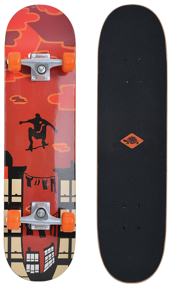 SCHILDKRÖT Skateboard 'Kicker 31' Red Parkour