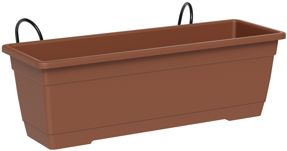 tera Kit de jardinière 'Birka', support inclus, terracotta
