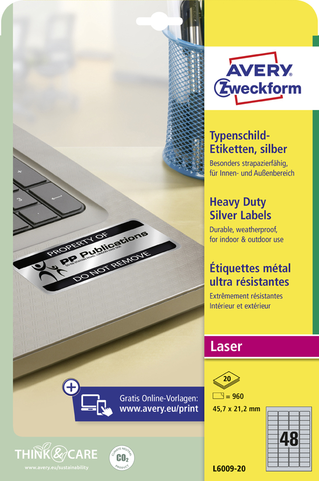 AVERY Zweckform Etiquette d'identification, argent