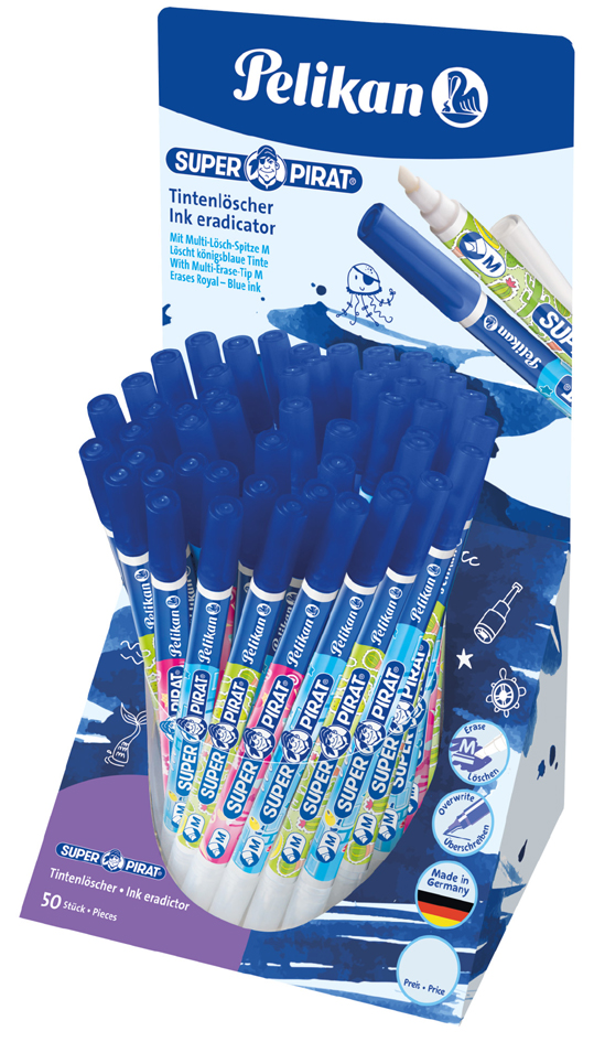 Pelikan Effaceur d'encre Super Pirat 850M, présentoir