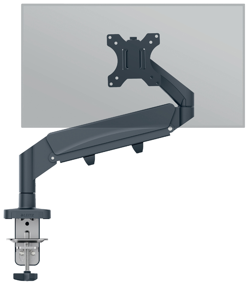 LEITZ Bras simple pour écran Ergo, gris velours