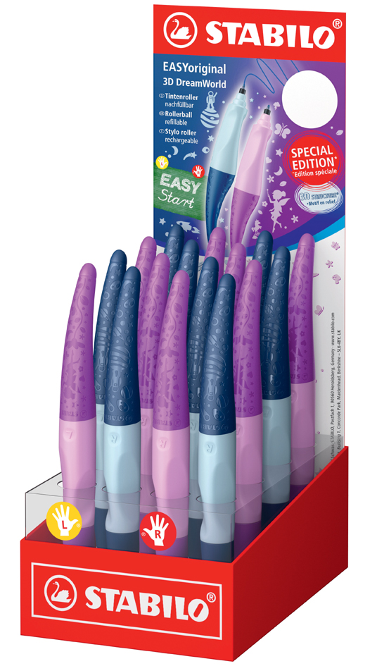 STABILO Stylo roller EASYoriginal 3D DreamWorld, présentoir
