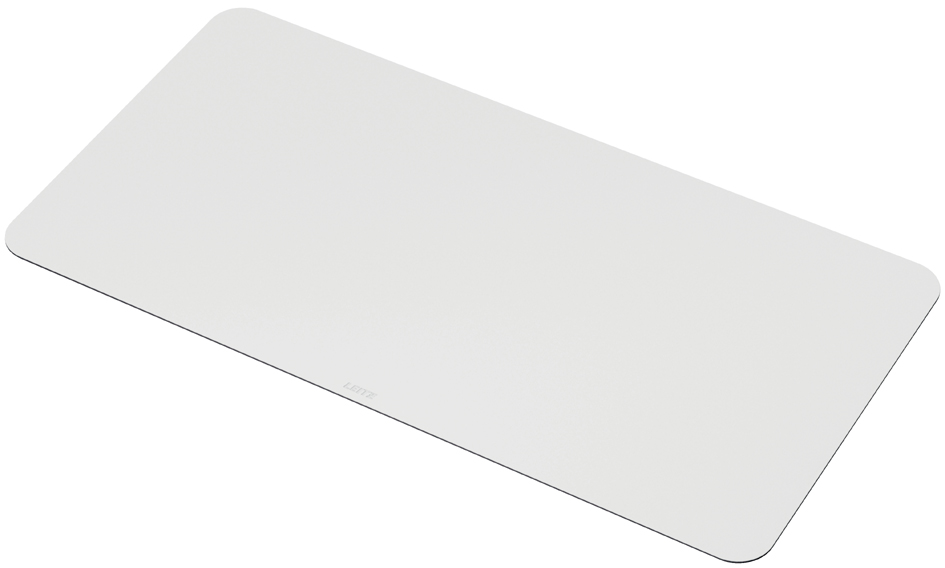 LEITZ Sous-main, 700 x 360 mm, en cuir recyclé, gris