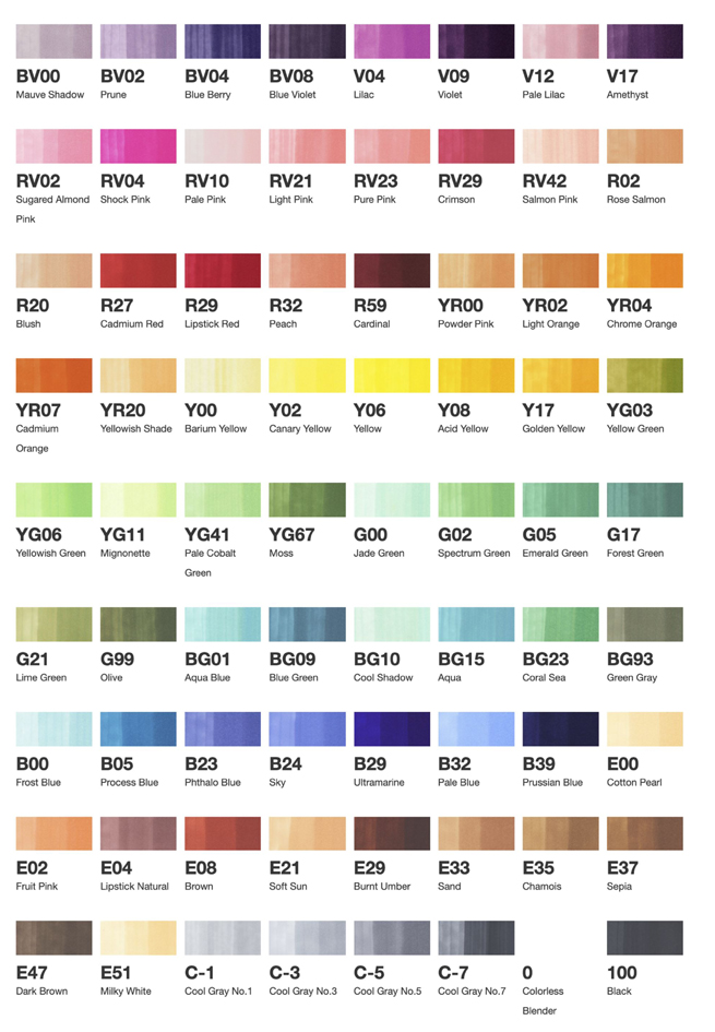 aperçu des couleurs