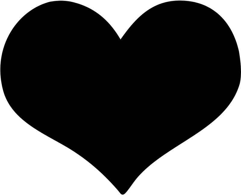 Securit Ardoise murale SILHOUETTE 'Coeur'