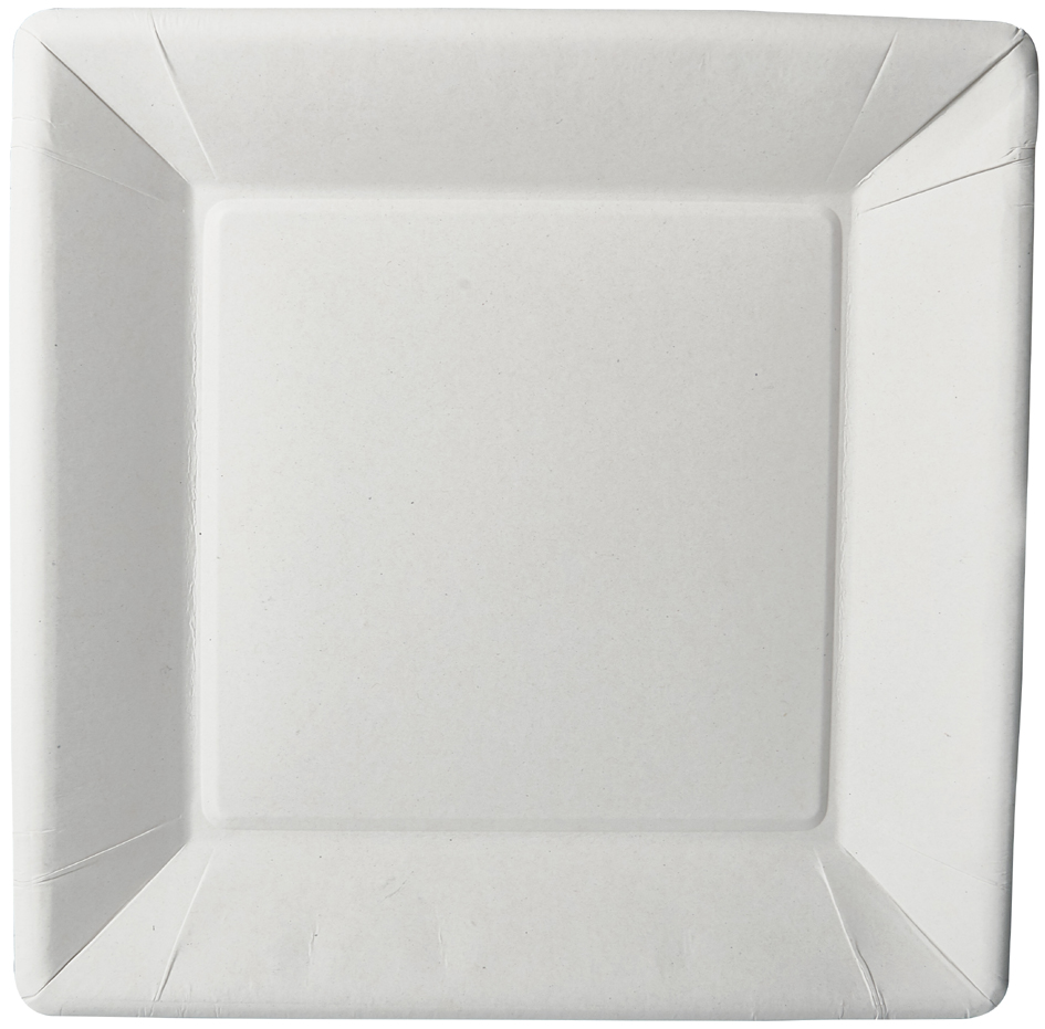 PAPSTAR Assiette en carton 'pure' carré, 225 x 225 x 18 mm