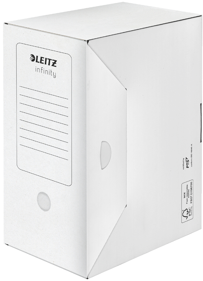 LEITZ Boîte à archives Infinity, sans acide, (L)150mm, blanc