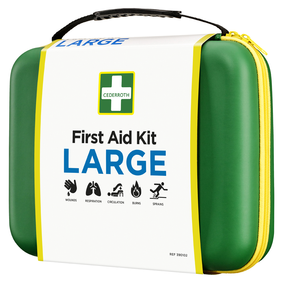 CEDERROTH Kit de premiers secours, grand, dans un coffret