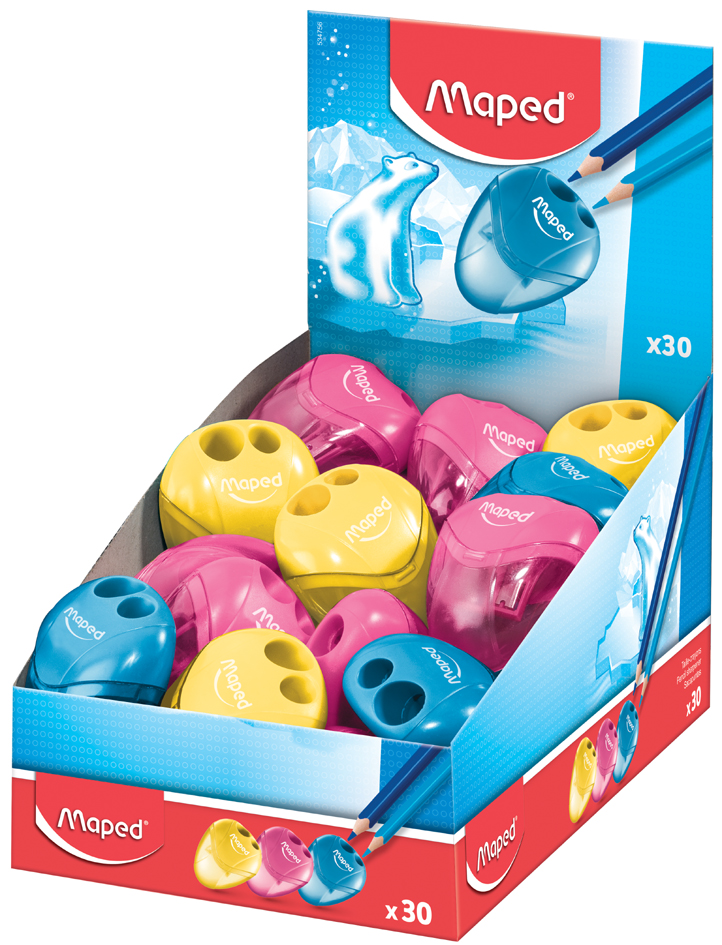 Maped Taille-crayons 2 trous i-gloo, assorti