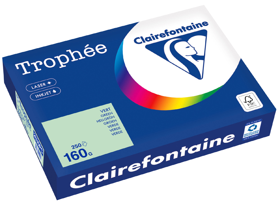 Clairefontaine Papier universel Trophée A4, vert billard