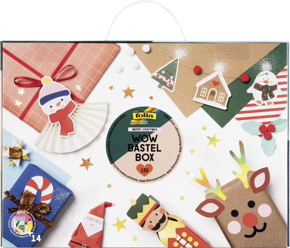 folia WOW Mallette de bricolage de Noël MERRY CRAFTMAS