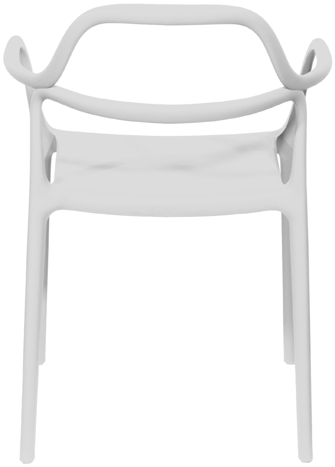 Chaise visiteur d'extérieur NOVA, blanc