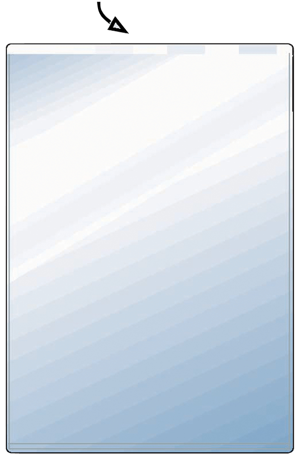 HETZEL Etui de poche, PVC, simple, 0,17 mm, format: A8