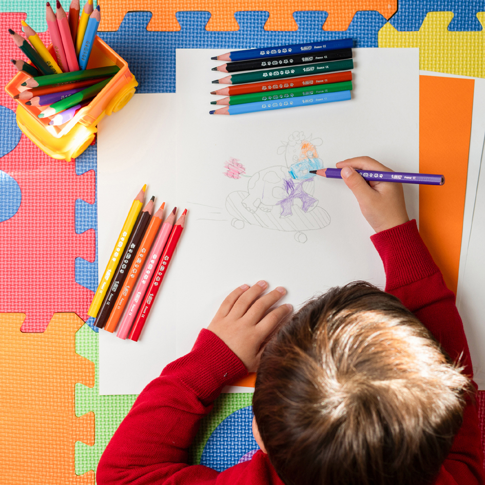Sets de crayons de couleur, jumbo