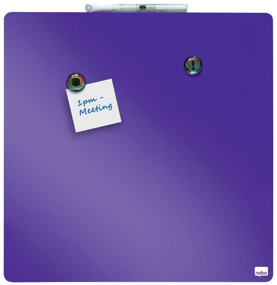 nobo Tableau mémo carré, (L)360 x (H)360 mm, violet