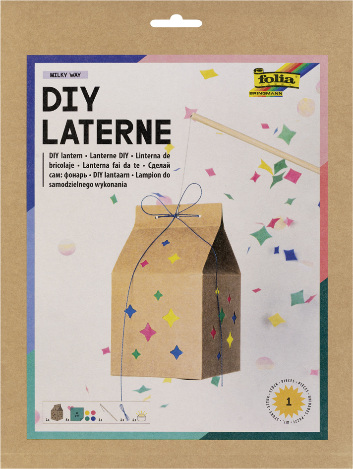 folia Kit de lanterne MILKY WAY rectangulaire marron