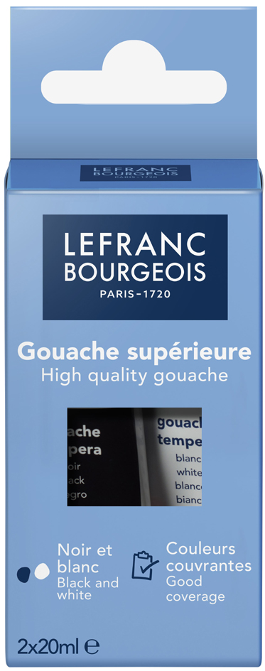 LEFRANC BOURGEOIS Gouache, étui carton de 2 tubes de 20 ml