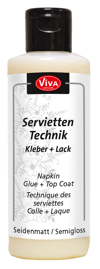 ViVA DECOR Technique des serviettes Colle + Vernis, 82 ml